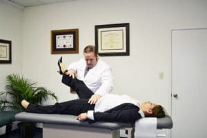 Chiropractor 77095 TX Scott William Stelmach Rehabilitating Patient